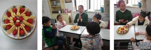 生活藝術(shù)化，您看到我們的課間點心，是不是感受到了生活之美呢。今天在用餐點時，我們學習了《弟子規(guī)》中「或飲食 或坐走 長者先 幼者后」。