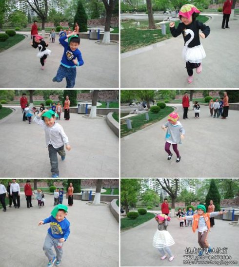 我們的課外游戲豐富多彩，即使是一條簡單的小手帕，在老師們的引領下，我們也能玩得不亦樂乎。在這么多老師愛心陪伴下成長，我們的生活、學習是幸福而又快樂的！