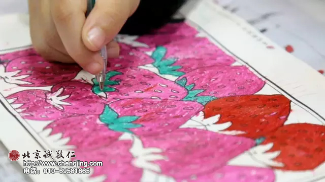 苗苗準備送給媽媽的禮物《蜻蜓荷花》         