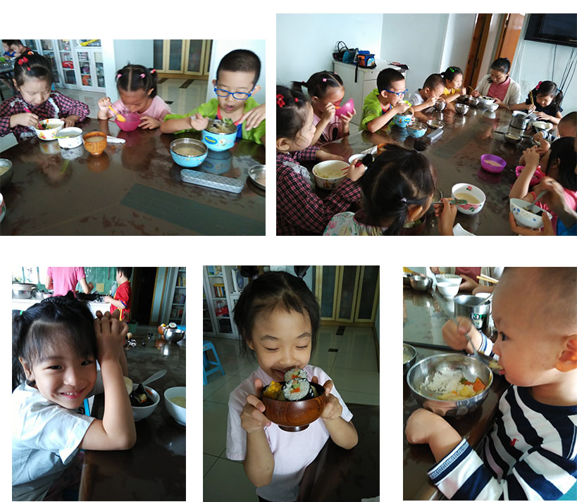 我們如同一個大家庭，其樂融融，哇，真香！