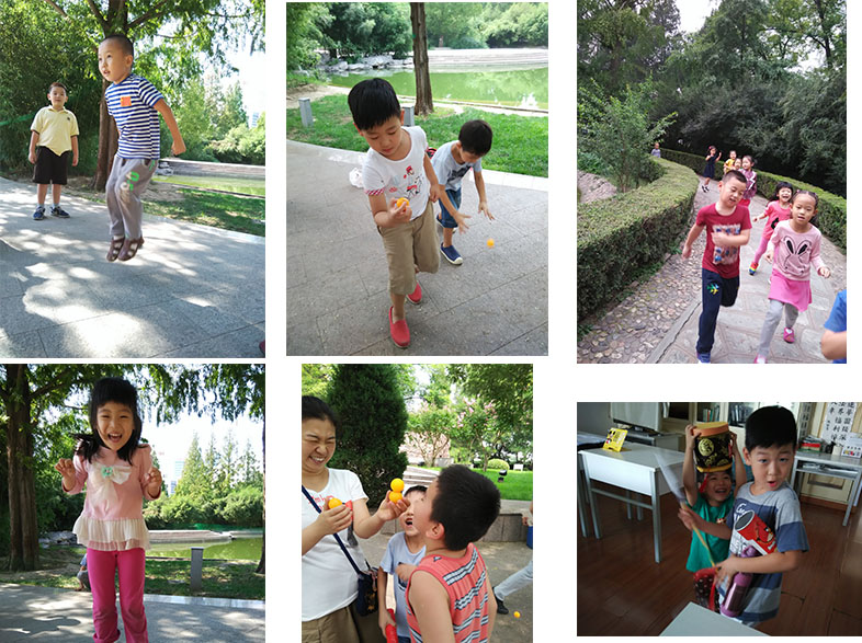 中午的運動游戲課是我們最期待的，老師總是如此善巧引導我們，在游戲中學習遵守游戲規則，學習與同伴們合作和諧相處，學習著如何提升我們的耐力，在歡快游戲中，我們的身體還得到了鍛煉 