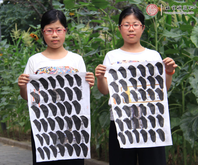 陳同學，14歲，老學員，習作展示「丁」字