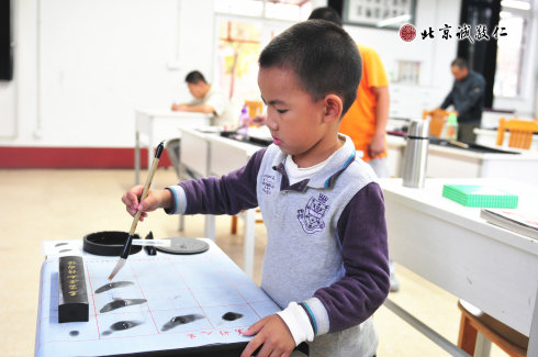 配圖：小小書(shū)法家