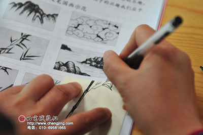 硬筆繪畫是心靈對景物的描繪